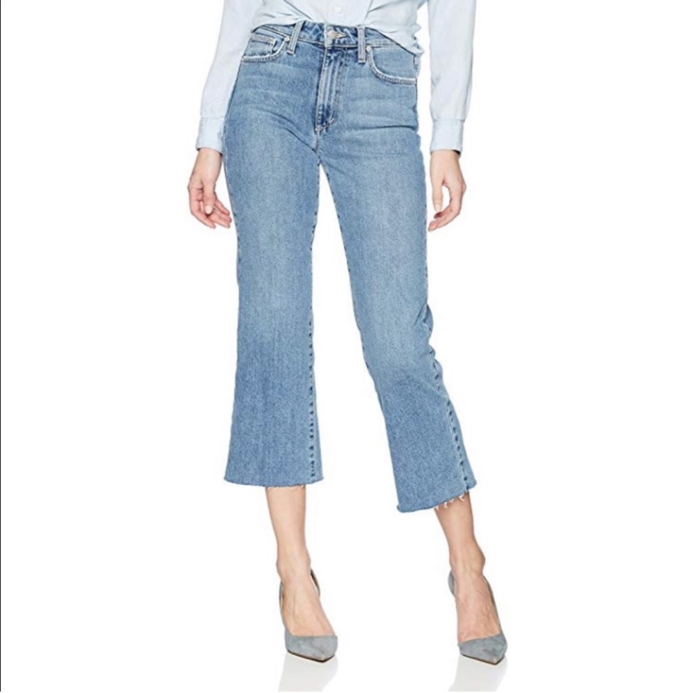 Joe’s The Wyatt high rise retro crop distressed jeans